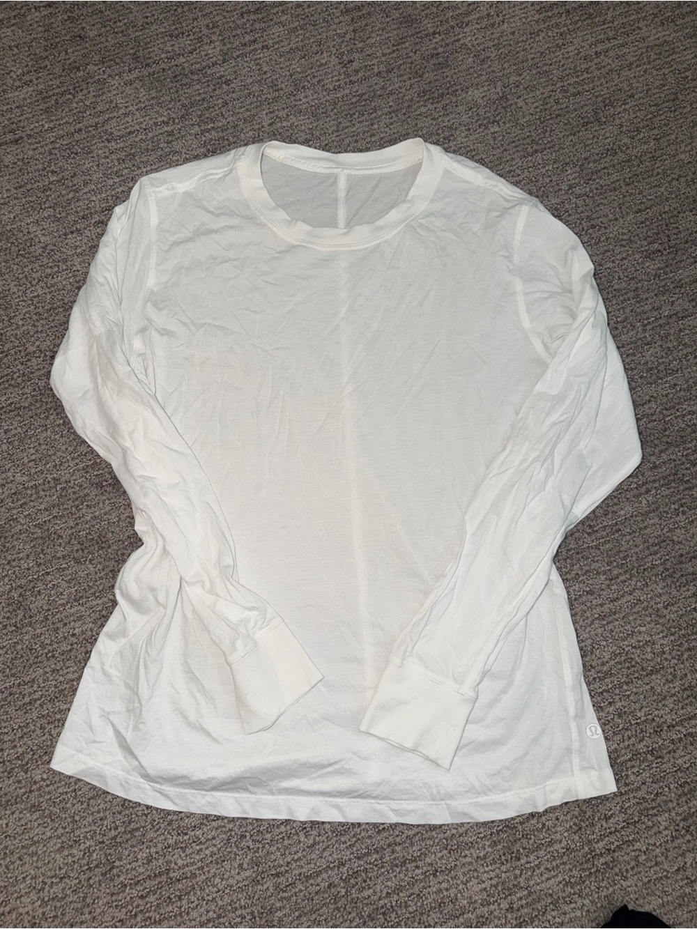lululemon athletica White Long-Sleeve Crew Tee